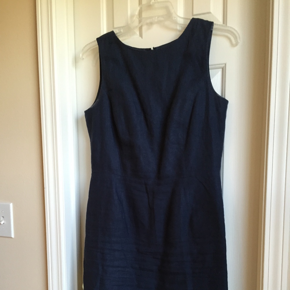 Brooks Brothers Navy Linen Dress